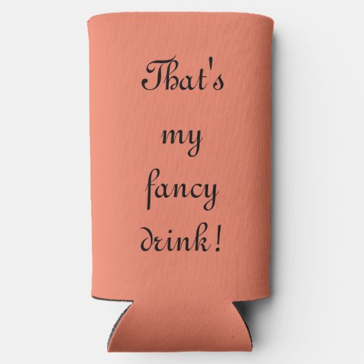 Fancy drink seltzer blikjeskoeler (Achterkant)