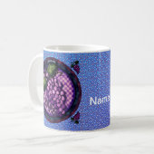 Fancy druiven koffiemok (Voorkant links)