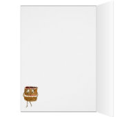 Fancy een Cake Funny Chocolate Cake Quirky Cartoon (Binnen (Links))