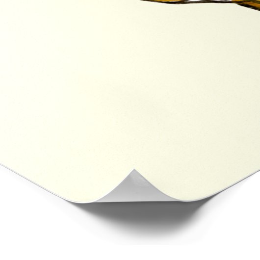 Fancy een Cake Funny Chocolate Eclair Quirky Art Poster (Hoek)