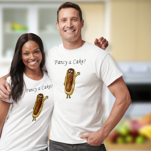 Fancy een Cake Funny Chocolate Eclair Quirky Art T-shirt