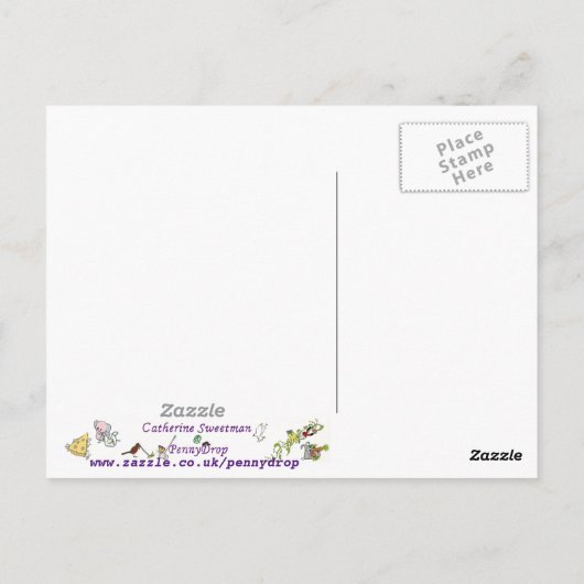 Fancy een Cake Funny Quirky Victoria Sponge Humor Briefkaart (Achterkant)