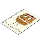 Fancy een citaat voor het bakken van de Cake Notitieboek (Linkerzijde)