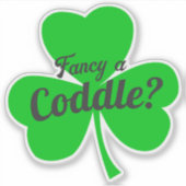 Fancy een Coddle Irish food grap Sticker (Voorkant)