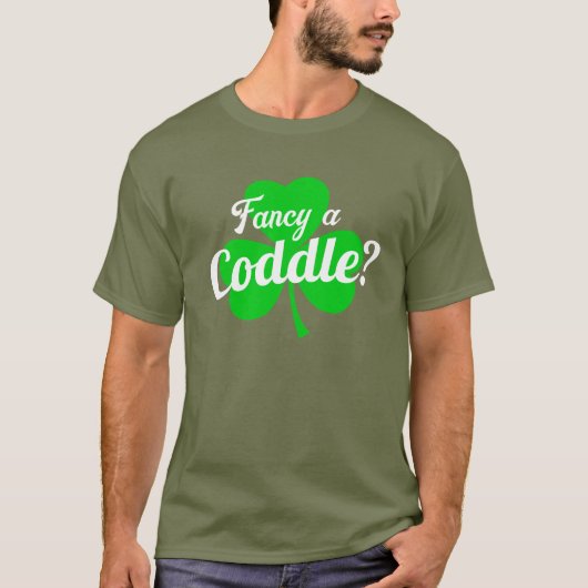 Fancy een Coddle Irish food grap T-shirt (Voorkant)