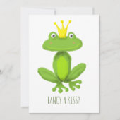 Fancy een kikkikkikkerprins cartoon Valentijns day Feestdagenkaart (Voorkant)