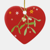 Fancy een kus Christmas Mistletoe ornament (Achterkant)