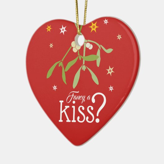 Fancy een kus Christmas Mistletoe ornament (Links)