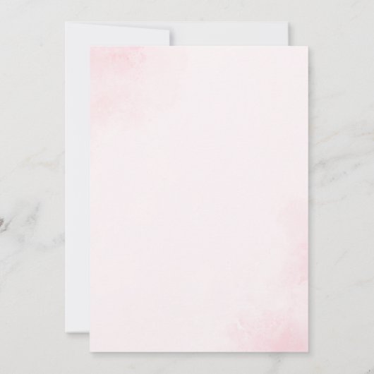 Fancy Een Roze Bow Coquette Meisje 1e Verjaardag Kaart (Achterkant)