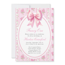 Fancy Een Roze Coquette Boog Verjaardagsfeest