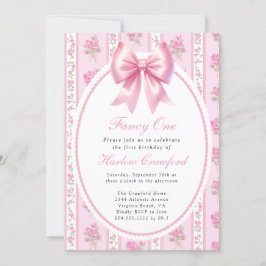 Fancy Een Roze Coquette Boog Verjaardagsfeest Kaart