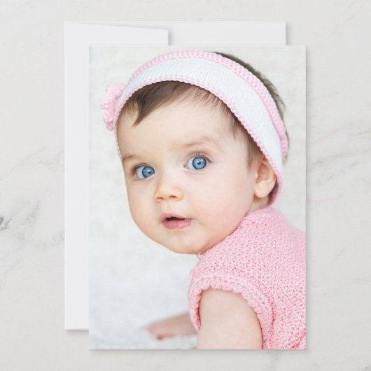 Fancy Een Roze Coquette Boog Verjaardagsfeest Kaart (Achterkant)