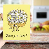 Fancy een Tart Funny Lemon Meringue Pie Quirky Art Briefkaart
