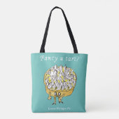 Fancy een Tart Funny Lemon Meringue Pie Quirky Quo Tote Bag (Achterkant)