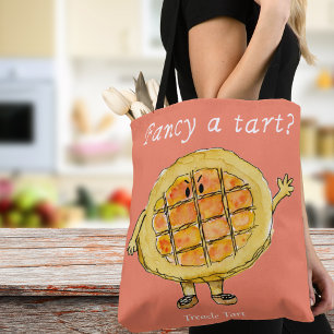 Fancy een Tart Funny Treacle Quirky Weird Art Humo Tote Bag