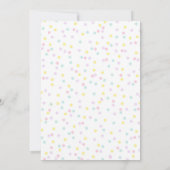 Fancy Eenhoorn Baby Meisje Douche Uitnodigingen (Achterkant)