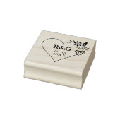 Fancy Eenvoudige Initialen Bindende Vloer Garland  Rubberstempel (Stempel)