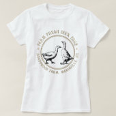 Fancy Egg Boerderij T-shirt Eend of Goose Eggs (Design voorkant)