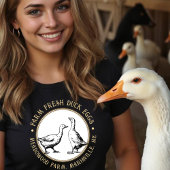 Fancy Egg Boerderij T-shirt Eend of Goose Eggs
