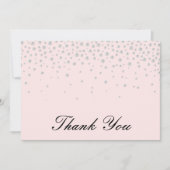 Fancy Elegant Diamond Calligraphy Script Bedankkaart (Voorkant)