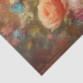 Fancy Elegant Feline Floral Decoupage Tissuepapier (Detail)