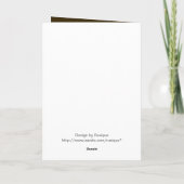 Fancy Elegant Gold Yellow kerstdecoratie Feestdagen Kaart (Achterkant)