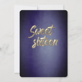 Fancy elegant String licht gouden vonk aan Kaart (Achterkant)