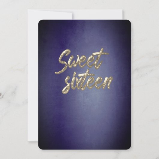 Fancy elegant String licht gouden vonk aan Kaart (Achterkant)