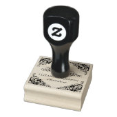 Fancy elegante  bruiloft bedankt rubberstempel (Stempel)