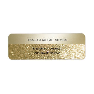 Fancy elegante, moderne gouden streep etiket