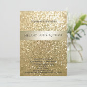 Fancy elegante, moderne gouden streep kaart (Staand voorkant)