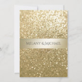 Fancy elegante, moderne gouden streep kaart (Achterkant)