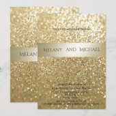 Fancy elegante, moderne gouden streep kaart (Voorkant / Achterkant)