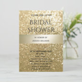 Fancy elegante, moderne gouden streep kaart (Staand voorkant)