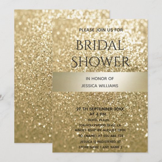 Fancy elegante, moderne gouden streep kaart (Voorkant / Achterkant)