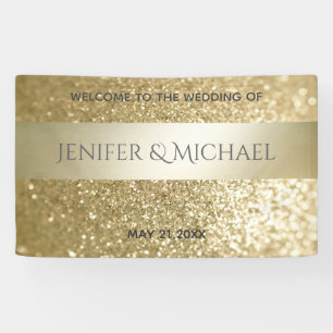 Fancy elegante, moderne gouden streep spandoek