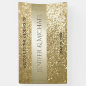 Fancy elegante, moderne gouden streep spandoek (Verticaal)