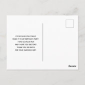 Fancy & elegante rode achtergrond Stijlvol Dank u Briefkaart (Achterkant)