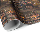 Fancy elegante vakantiebibliotheek cadeaupapier (Rol Hoek)