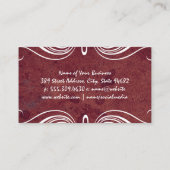 Fancy elementen | Achtergrond textiel Visitekaartje (Achterkant)