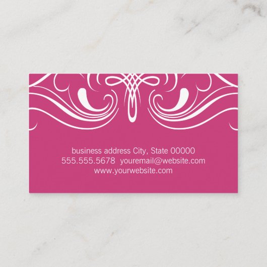 Fancy elementen Eenvoudige fusie Visitekaartje (Achterkant)