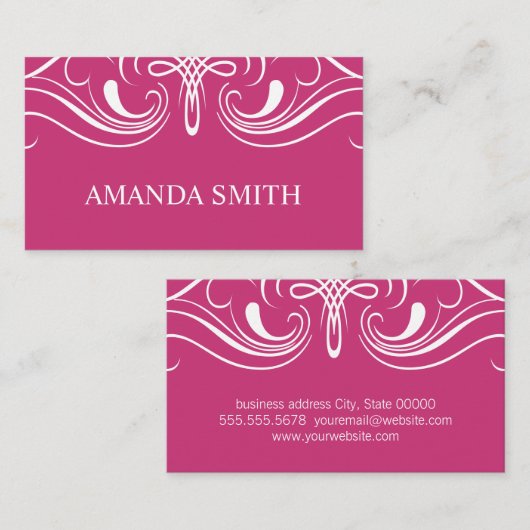 Fancy elementen Eenvoudige fusie Visitekaartje (Voorkant / Achterkant)