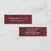 Fancy elementen Grungy Textuur Mini Visitekaartje (Voorkant / Achterkant)