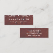 Fancy elementen Grungy Textuur Mini Visitekaartje (Voorkant / Achterkant)