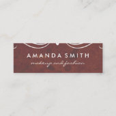 Fancy elementen Grungy Textuur Mini Visitekaartje (Voorkant)