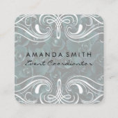 Fancy elementen | Korte achtergrond Vierkante Visitekaartje (Voorkant)