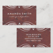 Fancy elementen met Rustic Visitekaartje (Voorkant / Achterkant)