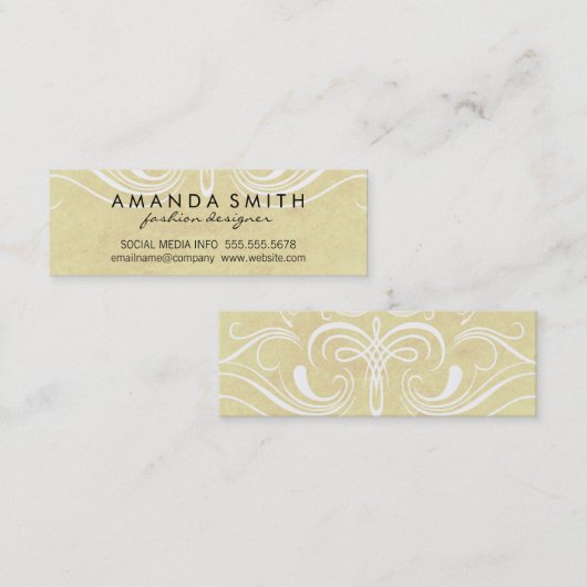 Fancy Elementen Mini Visitekaartje (Voorkant / Achterkant)