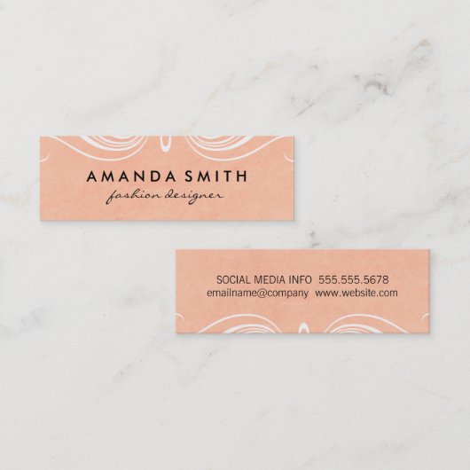 Fancy Elementen Mini Visitekaartje (Voorkant / Achterkant)