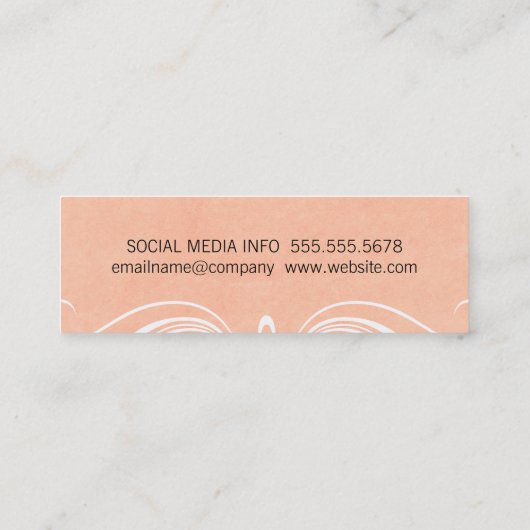 Fancy Elementen Mini Visitekaartje (Achterkant)